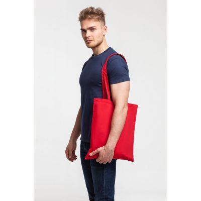 Холщовая сумка Basic 105, красная-3