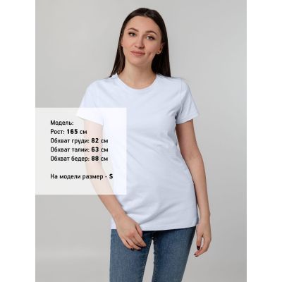 Футболка женская T-bolka Stretch Lady, белая (холодный оттенок)-3