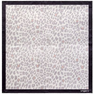 Платок Leopardo Silk, серый-0