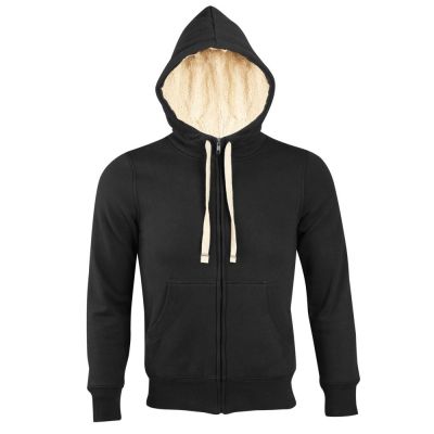 Толстовка унисекс на молнии Sherpa 280, черная-0