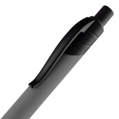Ручка шариковая Undertone Black Soft Touch, серая-4
