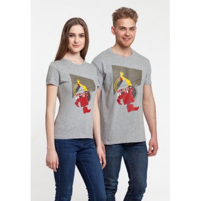 Футболка женская «На шаг впереди», серый меланж-4