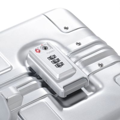 Чемодан Metal Luggage, серебристый-3