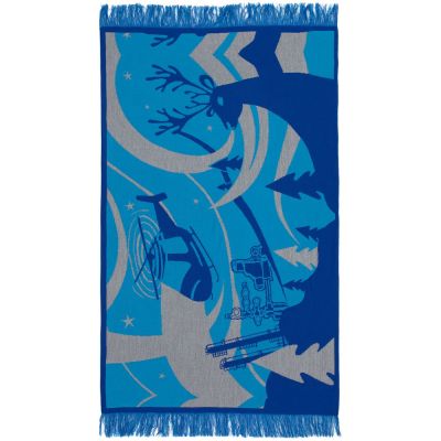 Плед с бахромой на заказ Tricksy Net, 2 цвета, S, акрил-2