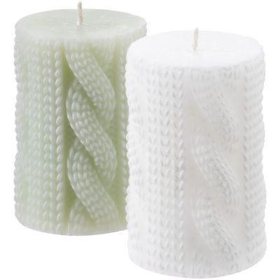 Свеча Homemate Cylinder, зеленая-2