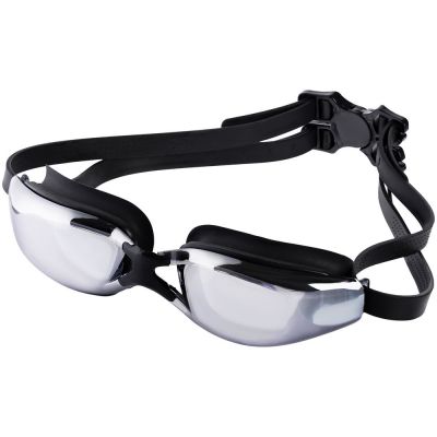 Очки для плавания зеркальные Underwater, черные-0