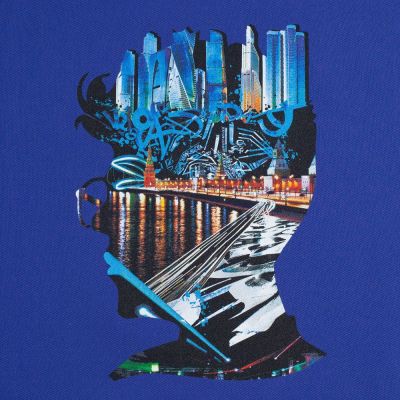 Холщовая сумка Moscow Boy, ярко-синяя-3