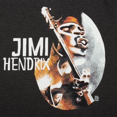Футболка «Меламед. Jimi Hendrix», черный меланж-3