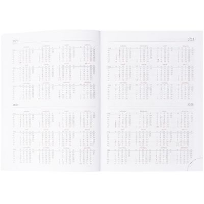 Ежедневник Nebraska, недатированный, красный-5