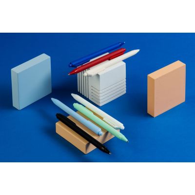 Ручка шариковая Cursive Soft Touch, белая-5