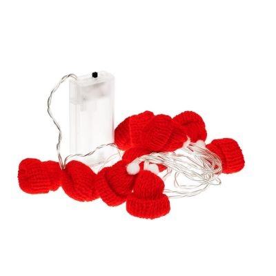 Гирлянда Cosy Poms, красная-4