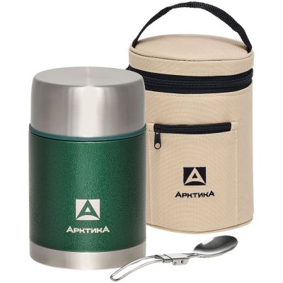 Термос для еды в чехле «Арктика 800», зеленый-0