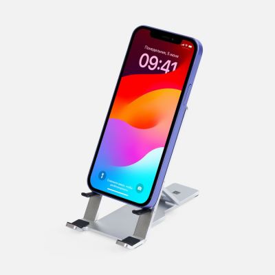 Подставка для смартфона Tactic, серебристая-7