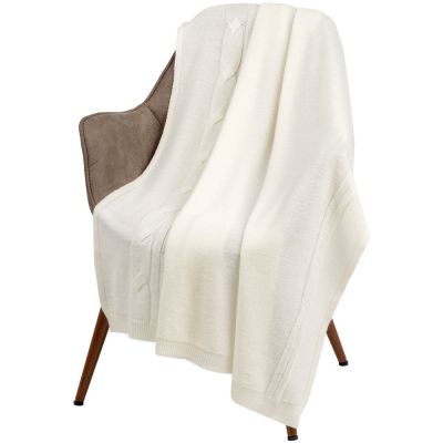 Плед Dantel, молочно-белый-0