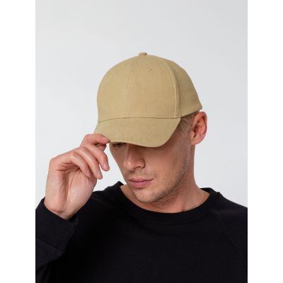 Бейсболка Hillside, бежевая-9