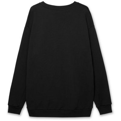 Свитшот оверсайз унисекс Omnifit, черный-1