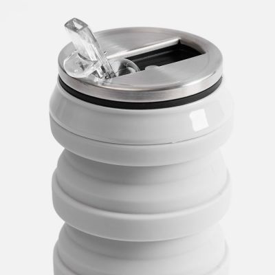 Складная бутылка для воды Folla, серая-3