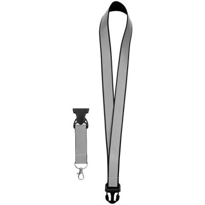 Лента светоотражающая Interlevel, черная с серым-2