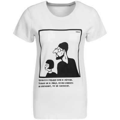 Футболка женская «Леон», белая, ver.2-1