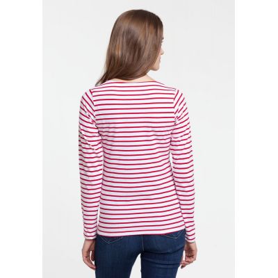 Футболка женская Grand Granat, белая с красным-4