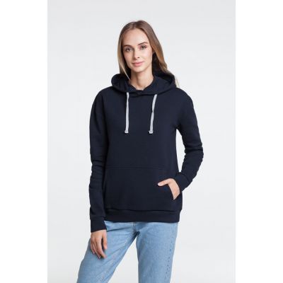 Толстовка с капюшоном Unit Kirenga Heavy, темно-синяя-6