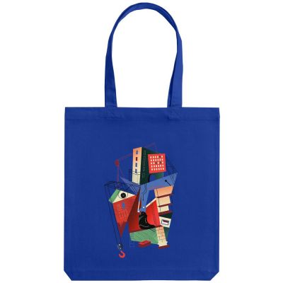Холщовая сумка Architectonic, ярко-синяя-1