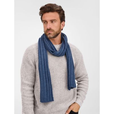 Шарф Metelitsa, синий меланж (джинс)-4