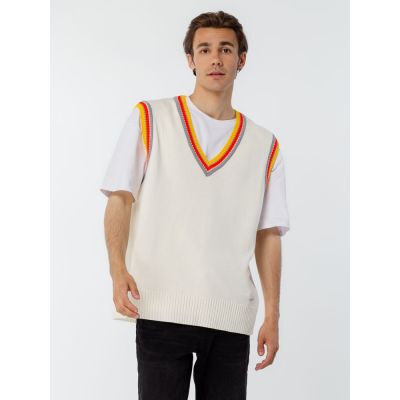 Жилет оверсайз унисекс Cornell в сумке, молочно-белый-9