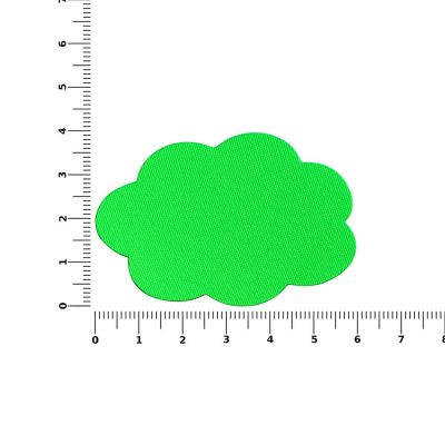Наклейка тканевая Lunga Calum, L, зеленый неон-1