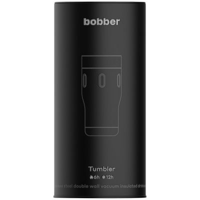 Термостакан Tumbler 350, вакуумный, черный-4