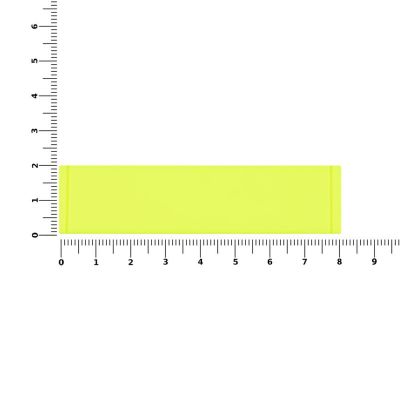 Лейбл из ПВХ Dzeta, S, желтый неон-1