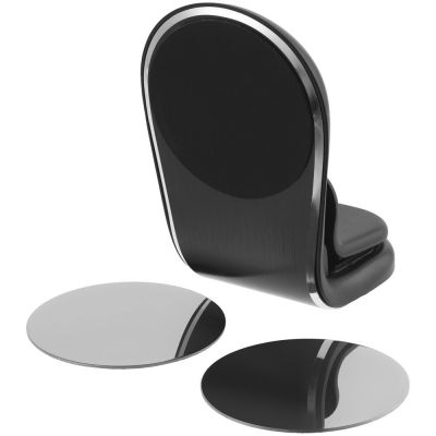 Магнитный держатель для смартфонов Pinch, серебристый-0