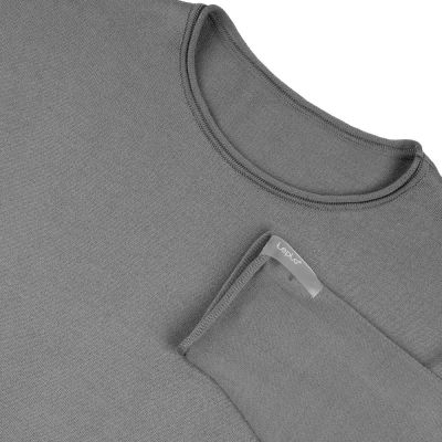 Лонгслив унисекс Siluetti Fuori, серый-2