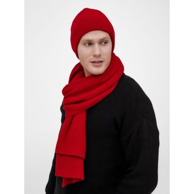 Шарф Nobilis Mono, красный-6