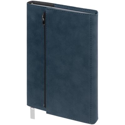 Ежедневник Grace на заказ, недатированный, темно-синий-0