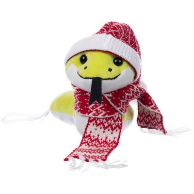 Мягкая игрушка Baby Snake Left, в красном шарфике и шапочке-0