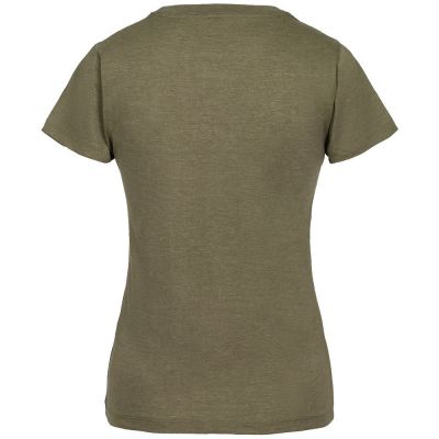 Футболка женская «Полинезийский дракон», меланж хаки-1