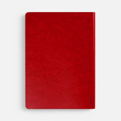 Ежедневник Nebraska Flex, недатированный, красный с золотистым-4