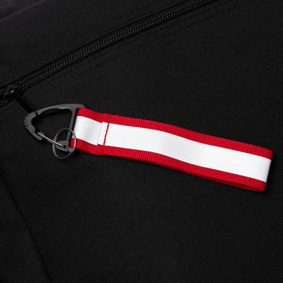 Светоотражающий брелок Flashline, серый с красным-6