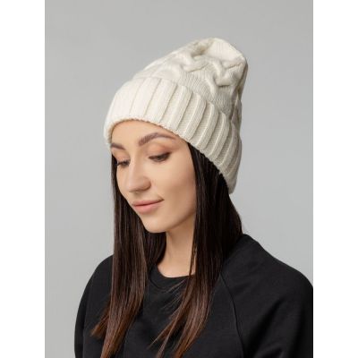 Шапка Loren, молочно-белая (ванильная)-4