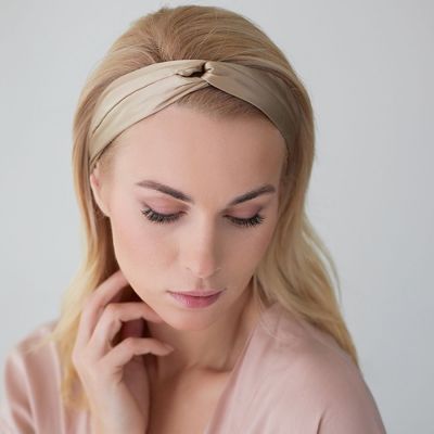 Повязка для волос Essential, бежевая-1