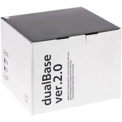 Кружка с подогревом и беспроводной зарядкой Dual Base, ver.2, черная-2