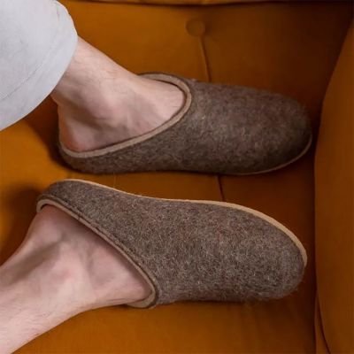 Домашние валенки Step, серо-коричневые (натуральные)-5