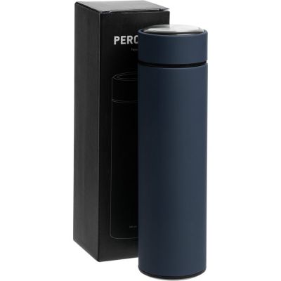 Термос с ситечком Percola, темно-синий-5