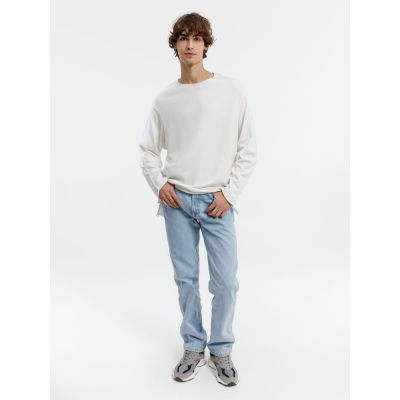 Лонгслив унисекс Siluetti Fuori, молочно-белый-4