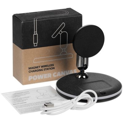 Универсальная зарядная станция Power Canvas, черная-10