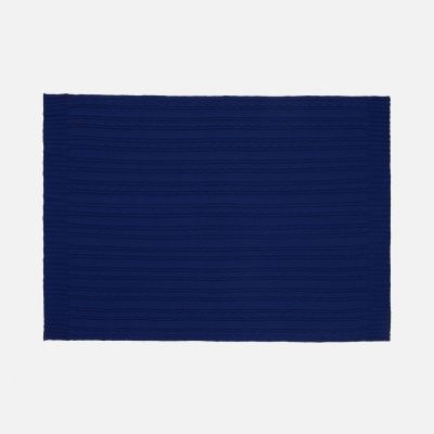 Плед Remitti, темно-синий (кобальт)-3