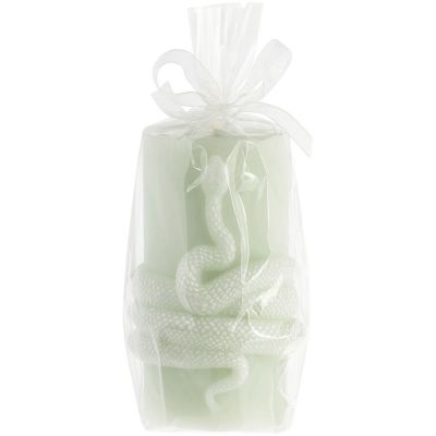 Свеча Snake Knot, зеленая-3