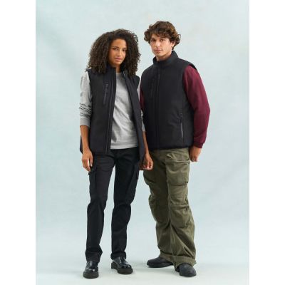 Жилет софтшелл унисекс Falcon BW, темно-серый-9