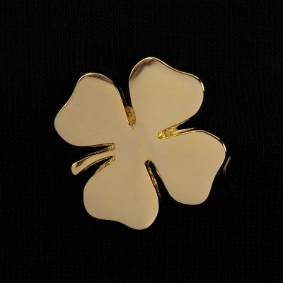 Шильдик «Счастливый клевер», золотистый-4